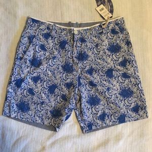 Brand new paisley/blue reversible shorts.